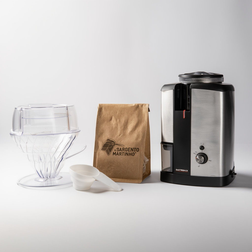 A Sargento Specialty Coffee Lisboa Kit V60 Drip Assist Hario Colher Hario Moinho Gastroback Cafe A Sargento