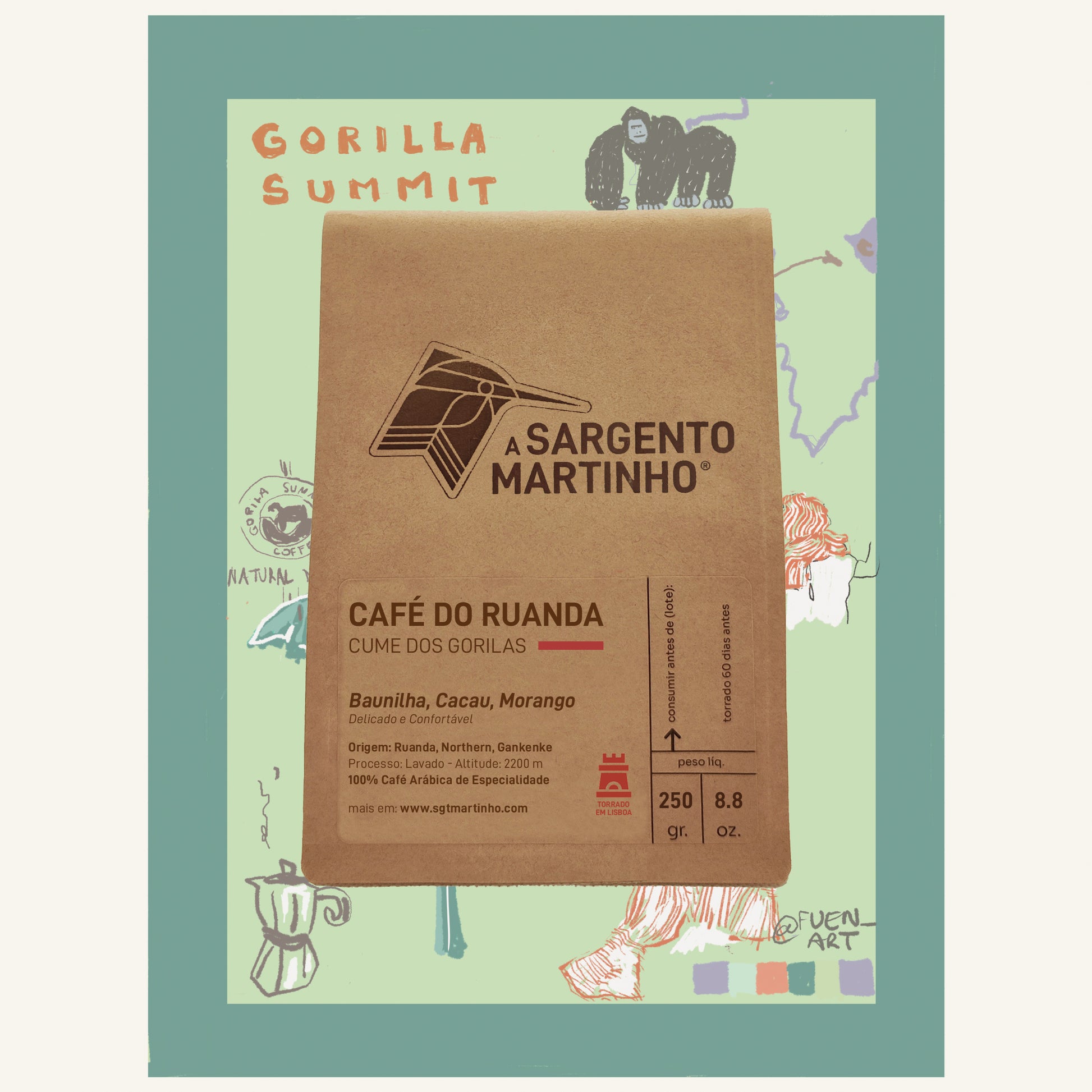 A Sargento Specialty Coffee Lisboa Cafe do Ruanda Cume dos Gorilas
