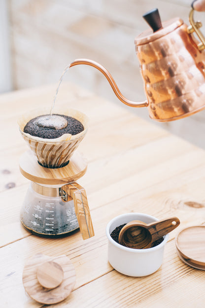 A Sargento Specialty Coffee Lisboa V60 Drip Kettle Buono Copper Hario 4