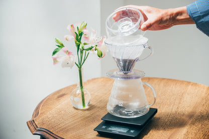 A Sargento V60 02 Transparente Drip-Assist Set Hario 5